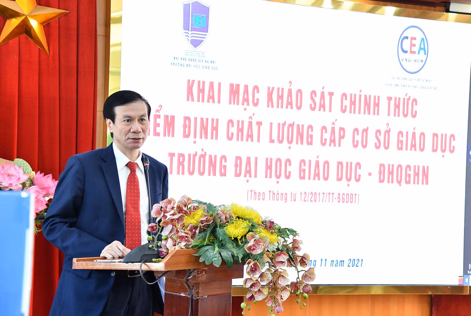 Giáo sư Nguyễn Quý Thanh phát biểu. Ảnh: Trường Đại học Giáo dục. Giáo sư Nguyễn Quý Thanh phát biểu. Ảnh: Trường Đại học Giáo dục.