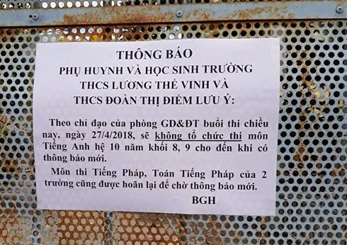 Thầy giáo để lọt đề thi sẽ bị xử lý như thế nào? ảnh 3