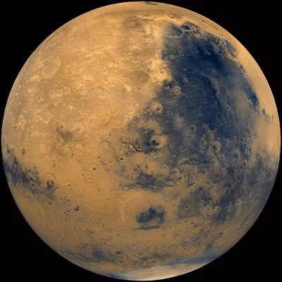 Sao Hỏa được chụp từ tàu vũ trụ Viking của NASA vào năm 1975. Sao Hỏa được chụp từ tàu vũ trụ Viking của NASA vào năm 1975.