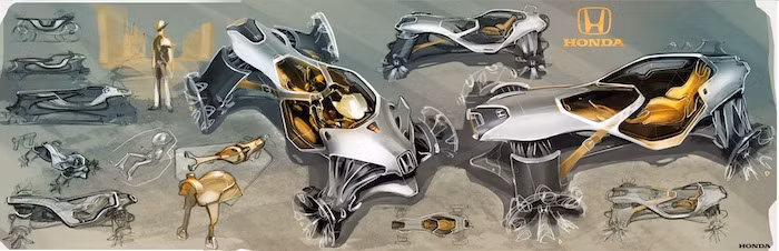 Honda Intelligent Horse sử dụng vật liệu nhẹ, tính hiệu quả cao, độ bền cao cho phần khung sườn.