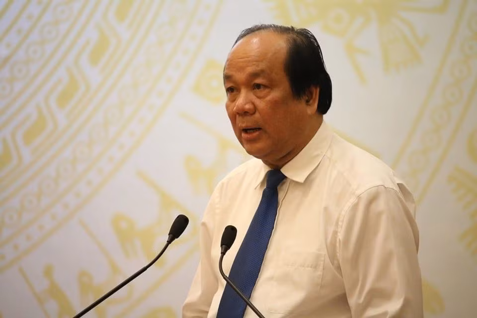 Bộ trưởng Chủ nhiệm văn phòng Chính phủ - ông Mai Tiến Dũng (ảnh Trinh Phúc).
