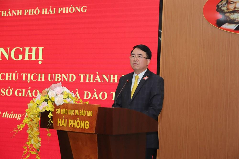 Phó Chủ tịch Uỷ ban nhân dân thành phố phát biểu tại hội nghị (Ảnh: CTTĐT)