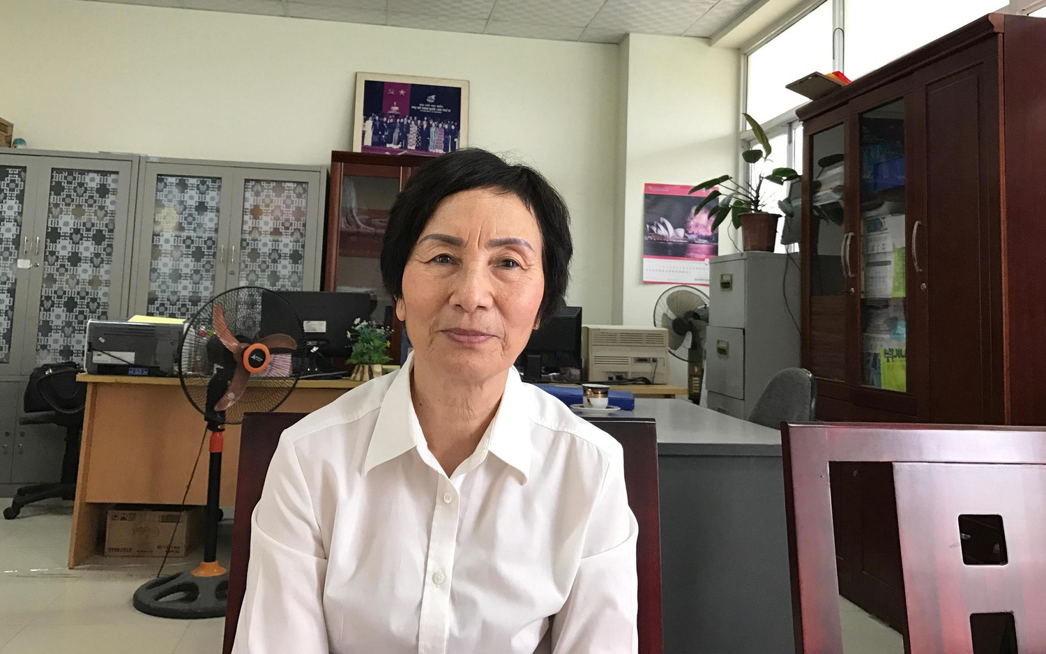 Bà Bùi Thị An: "Chọn cán bộ vì dân vì nước, nói thì dễ nhưng làm rất khó". ảnh: Ngọc Quang.