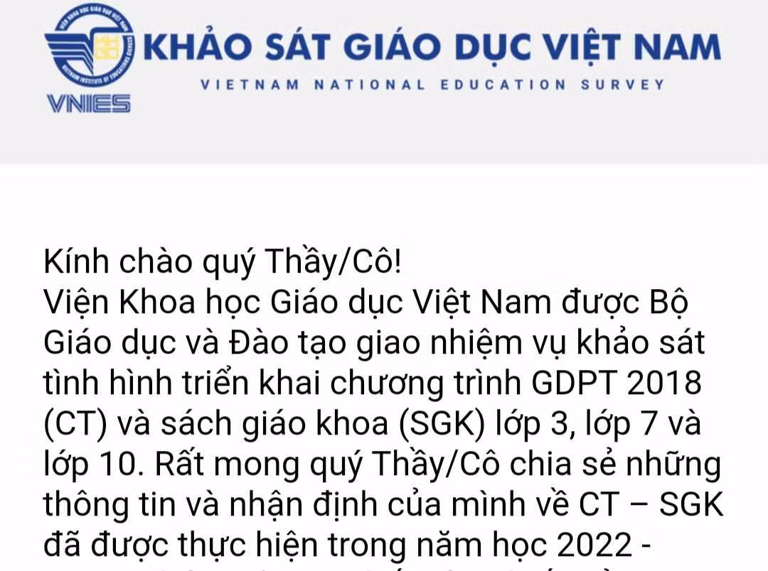 Viện Khoa học Giáo dục Việt Nam khảo sát tình hình triển khai Chương trình giáo dục phổ thông 2018. (Ảnh: Cao Nguyên) Viện Khoa học Giáo dục Việt Nam khảo sát tình hình triển khai Chương trình giáo dục phổ thông 2018. (Ảnh: Cao Nguyên)