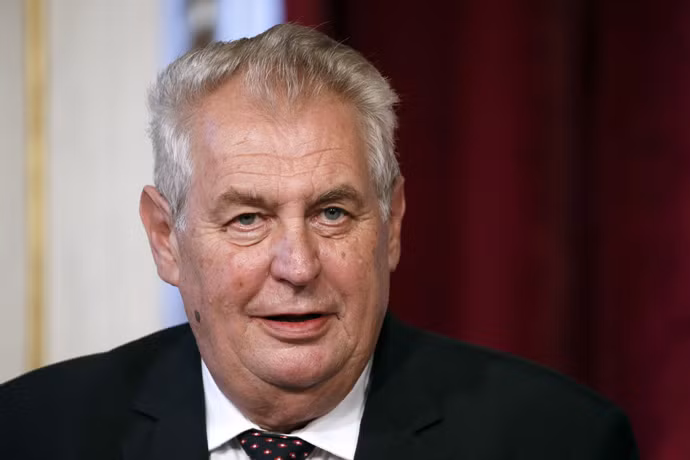 Tổng thống Cộng hòa Czech Milos Zeman. Tổng thống Cộng hòa Czech Milos Zeman.