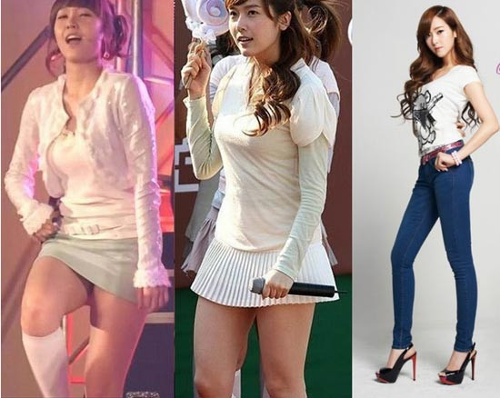 Trong 4 năm, Jessica từ một cô nàng mũm mĩm đến khẳng khiu rồi trở thành quyến rũ. Dù chưa từng rơi vào tình trạng béo tròn, nhưng những hình ảnh thời xa xưa của cô thì thật sự khác hẳn bây giờ. Sau một thời gian luyện tập thể thao cùng thực đơn ăn kiêng khắt khe, Jessica trở thành một trong những ngôi sao sở hữu thân hình quyến rũ và đáng ghen tị nhất Kpop.