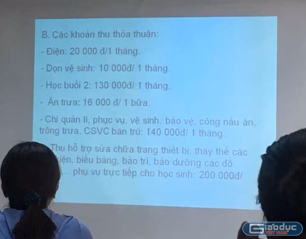 Một số khoản thu tại Trường Tiểu học Châu Khê 1 (Từ Sơn, Bắc Ninh) khiến phụ huynh chưa hài lòng. Ảnh: giaoduc.net.vn Một số khoản thu tại Trường Tiểu học Châu Khê 1 (Từ Sơn, Bắc Ninh) khiến phụ huynh chưa hài lòng. Ảnh: giaoduc.net.vn