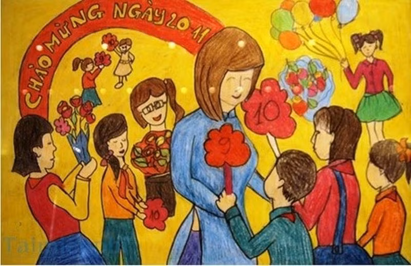 Tình cảm thầy cô và học trò (Ảnh minh họa: vtv.vn). Tình cảm thầy cô và học trò (Ảnh minh họa: vtv.vn).