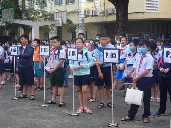 Học sinh tham dự khảo sát vào lớp 6 của trường THPT chuyên Trần Đại Nghĩa (ảnh: SGGP) Học sinh tham dự khảo sát vào lớp 6 của trường THPT chuyên Trần Đại Nghĩa (ảnh: SGGP)