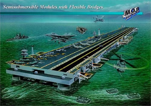 Vào thập niên 1980, Mỹ từng nghiên cứu phương án căn cứ đảo nổi, nhưng đã bị từ bỏ do tính thực dụng kém.