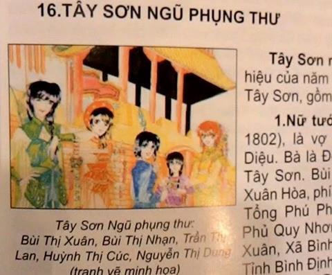 Minh họa trong cuốn "Những vị tướng lừng danh trong lịch sử dân tộc".