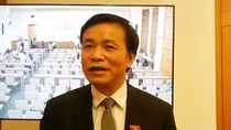 Ông Nguyễn Hạnh Phúc đánh giá, Quốc hội đã thể hiện quan điểm, thái độ rõ ràng đối với vi phạm của ông Vũ Huy Hoàng. ảnh: Ngọc Quang.