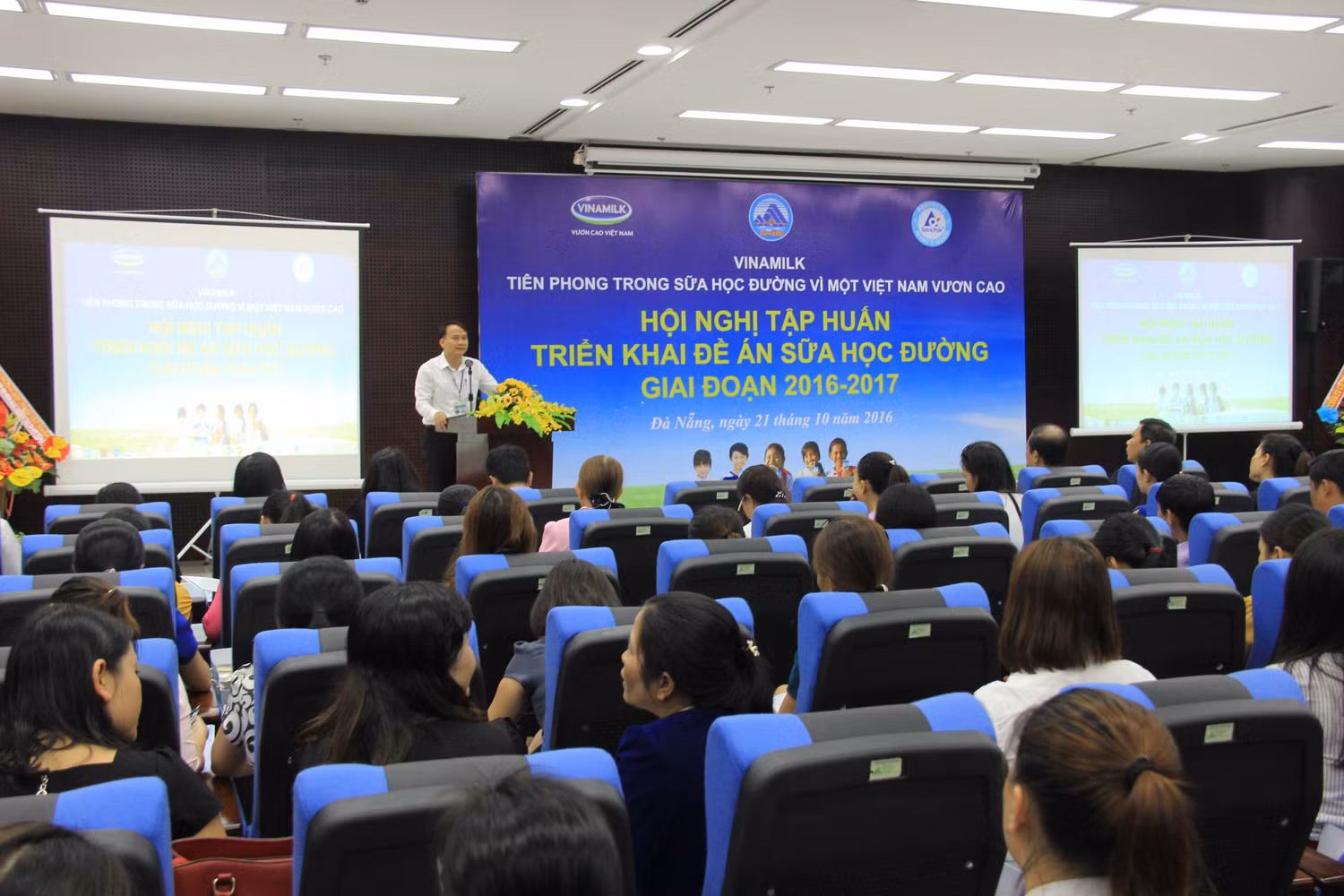 Hội nghị tập huấn triển khai Đề án sữa học đường Quốc gia tại TP.Đà Nẵng - ảnh nguồn Vinamilk