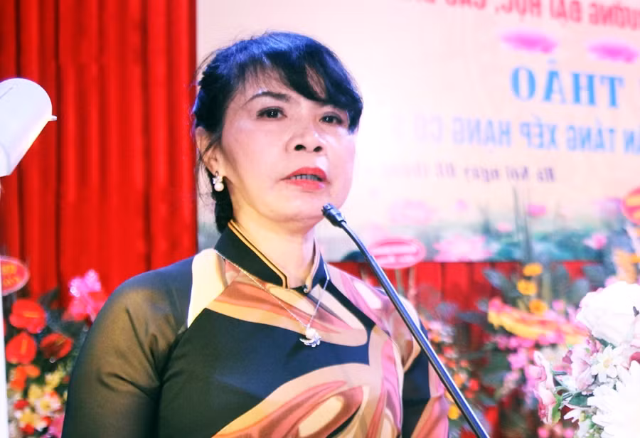 Bà Nguyễn Phương Nga – Giám đốc Trung tâm Kiểm định chất lượng giáo dục (Hiệp hội các trường đại học, cao đẳng Việt Nam). Ảnh Xuân Trung