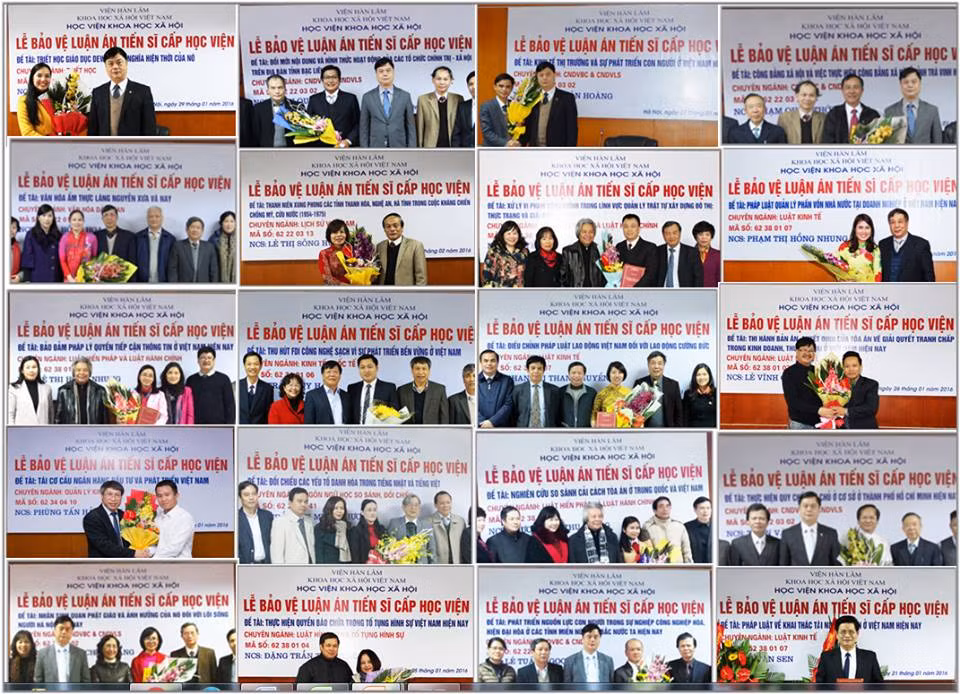Tần xuất cho ra lò tiến sĩ tại Học viện Khoa học Xã hội rất lớn.