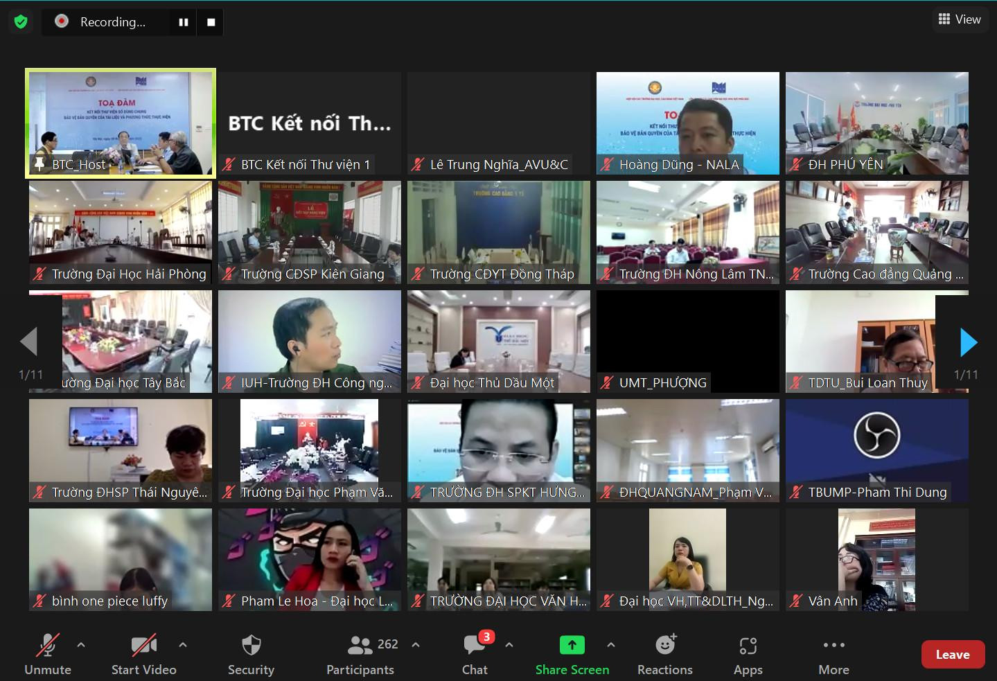 Buổi tọa đàm kết nối và có sự tham gia của gần 300 trường đại học và cao đẳng trên cả nước. (Ảnh: NP)