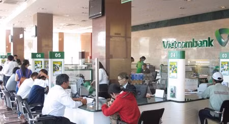 Lợi nhuận Vietcombank tăng so với cùng kỳ.