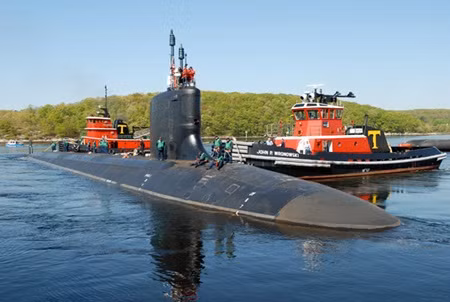 Tàu ngầm hạt nhân tấn công USS Hawaii lớp Virginia, Hải quân Mỹ (ảnh tư liệu)