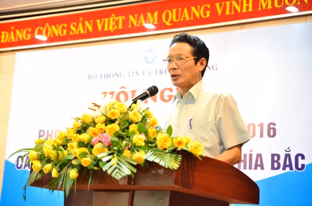 Thứ trưởng Bộ Thông tin và Truyền thông Hoàng Vĩnh Bảo phát biểu tại Hội nghị. Ảnh: Cao Nguyên. Thứ trưởng Bộ Thông tin và Truyền thông Hoàng Vĩnh Bảo phát biểu tại Hội nghị. Ảnh: Cao Nguyên.