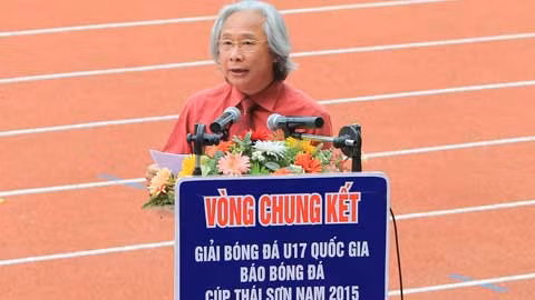 ông Nguyễn Văn Phú - TBT báo Bóng đá - Trưởng BTC giải U17 quốc gia 2015