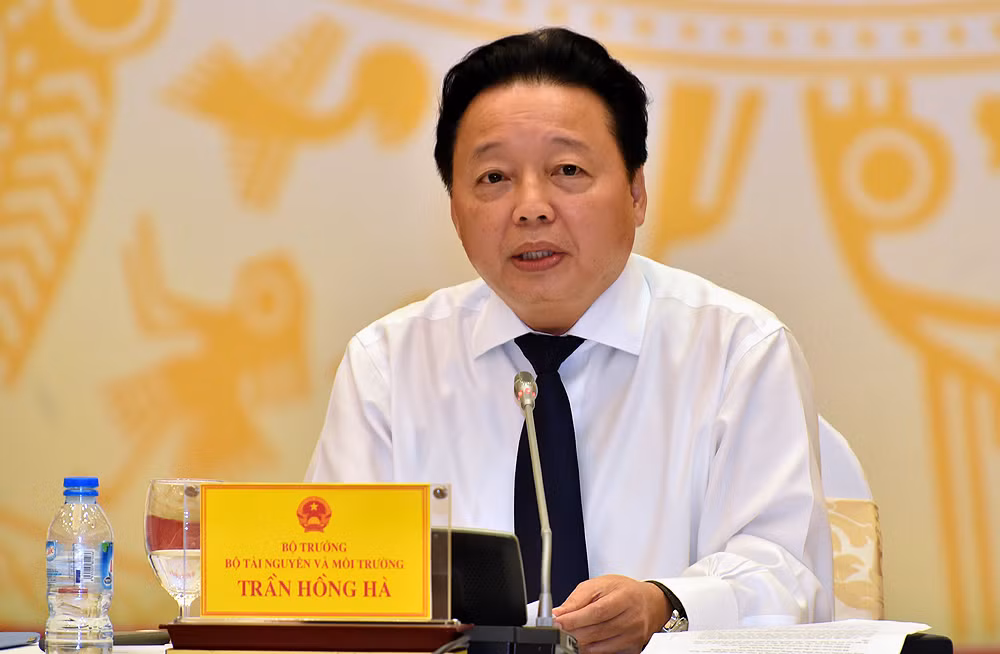 Bộ trưởng Bộ Tài nguyên và Môi trường Trần Hồng Hà (Ảnh: VGP/Nhật Bắc).