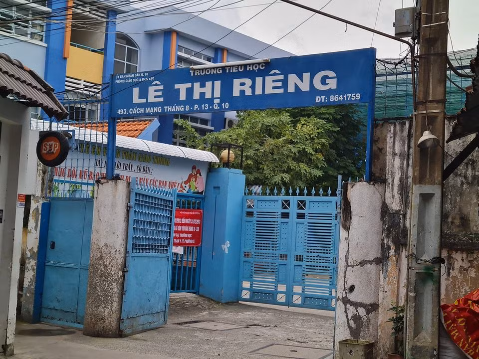 Trường tiểu học Lê Thị Riêng, quận 10, Thành phố Hồ Chí Minh (ảnh: P.L)