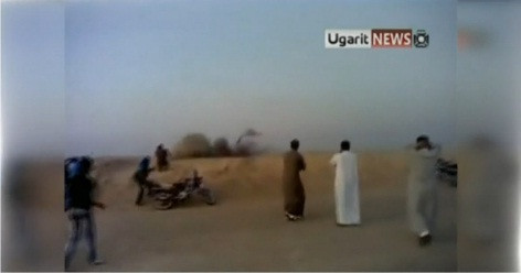 Tên lửa đất đối không được bắn tại Syria.