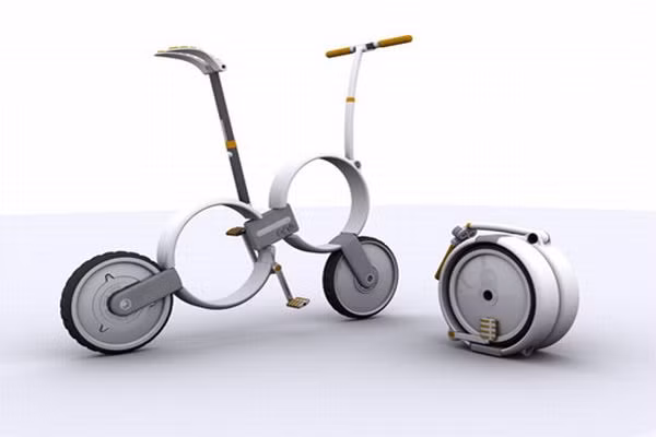 1. Mẫu xe One- Folding của Thomas Owen Chiếc xe đạp gấp của Thomas Owen có một thiết kế nhìn rất hiện đại, có thể gấp gọn lại trong một chiếc hộp nhỏ đáng kinh ngạc. Mục đích của nó là làm cho việc đạp xe trong không gian đô thị trở nên thuận tiện hơn bằng cách tạo ra một chiếc xe đạp có thể dễ dàng di chuyển đến hầu hết mọi nơi. Chiêc xe được đánh giá cao về giá cả và thiết kế thân thiện với môi trường.
