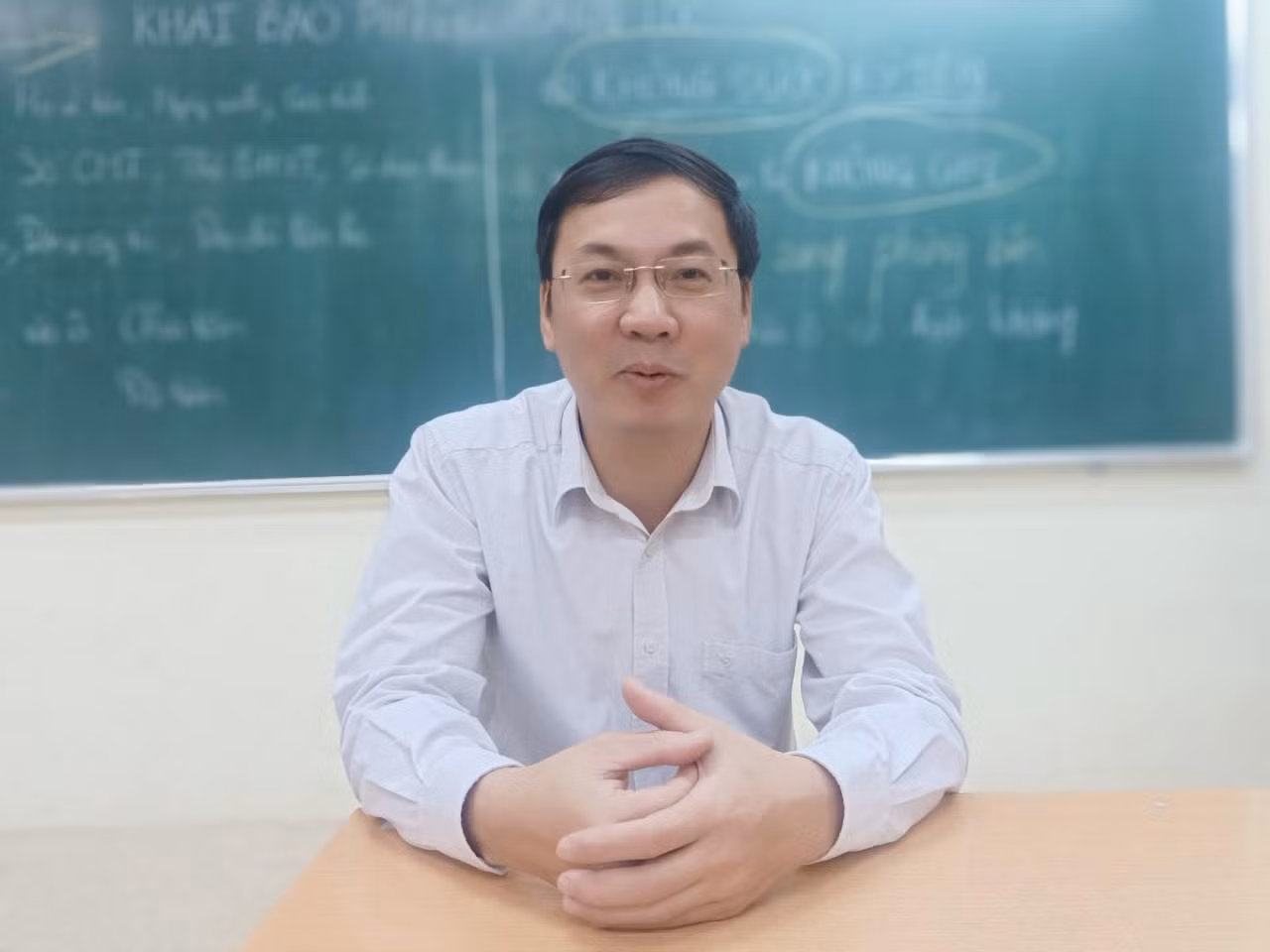 Thầy Nguyễn Đức Phú. (Ảnh: Mạnh Đoàn)