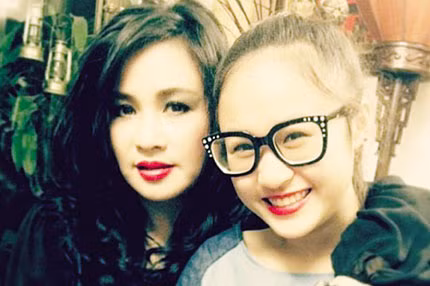 Thanh Lam và con gái Thiện Thanh.