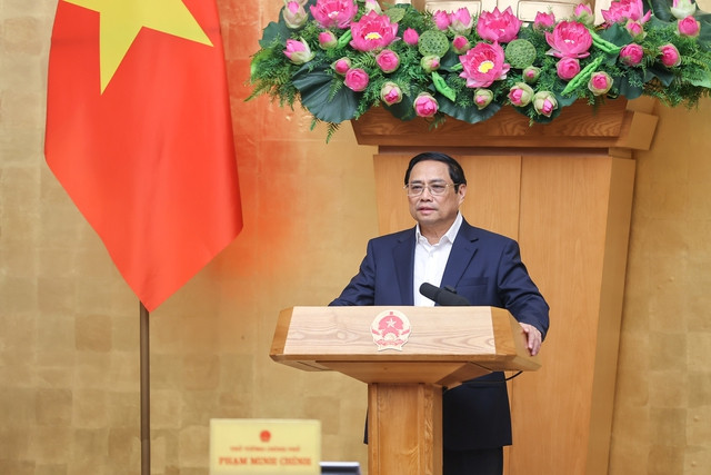 Thủ tướng Phạm Minh Chính phát biểu khai mạc phiên họp - Ảnh: VGP/Nhật Bắc Thủ tướng Phạm Minh Chính phát biểu khai mạc phiên họp - Ảnh: VGP/Nhật Bắc