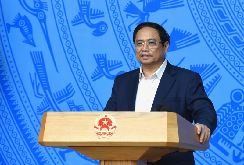 Thủ tướng Phạm Minh Chính phát biểu ý kiến khai mạc Phiên họp lần thứ 20 Ban Chỉ đạo Quốc gia phòng, chống dịch Covid-19.