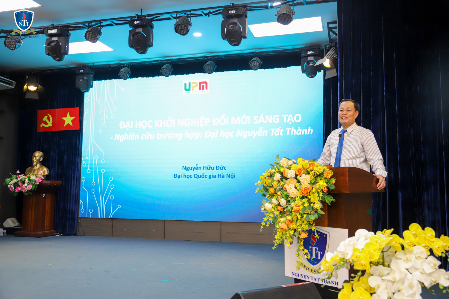 Giáo sư, Tiến sĩ, Nhà giáo Nhân dân Nguyễn Hữu Đức đánh giá, Trường Đại học Nguyễn Tất Thành đang tiếp cận đúng với đại học khởi nghiệp, đổi mới sáng tạo ở cả mô hình, giải pháp, quản trị và chỉ số Giáo sư, Tiến sĩ, Nhà giáo Nhân dân Nguyễn Hữu Đức đánh giá, Trường Đại học Nguyễn Tất Thành đang tiếp cận đúng với đại học khởi nghiệp, đổi mới sáng tạo ở cả mô hình, giải pháp, quản trị và chỉ số