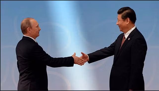 Tổng thống Nga Vladimir Putin và Chủ tịch Trung Quốc Tập Cận Bình.