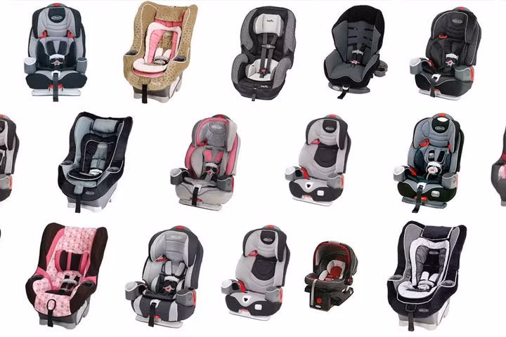 Các mẫu ghế xe hơi dành cho trẻ em của Graco.
