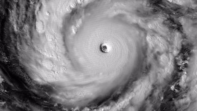Bão Vongfong nhìn từ ISS. Bão Vongfong nhìn từ ISS.
