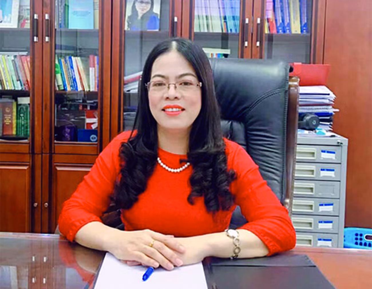 Phó giáo sư, Tiến sĩ Nguyễn Thị Hiên, Hiệu trưởng Trường Đại học Hải Phòng (Ảnh: Nhà trường cung cấp)