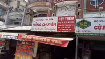 Địa điểm mở các lớp dạy thêm của thầy Phan Hữu Tài ở đường Tân Hòa Đông, quận 6 (ảnh: P.L)