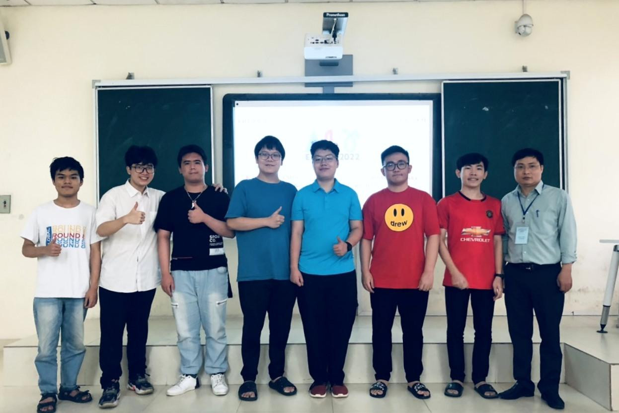 Đội tuyển Olympic Tin học châu Á - Thái Bình Dương năm 2022 của Việt Nam. (Nguồn: Bộ Giáo dục và Đào tạo)