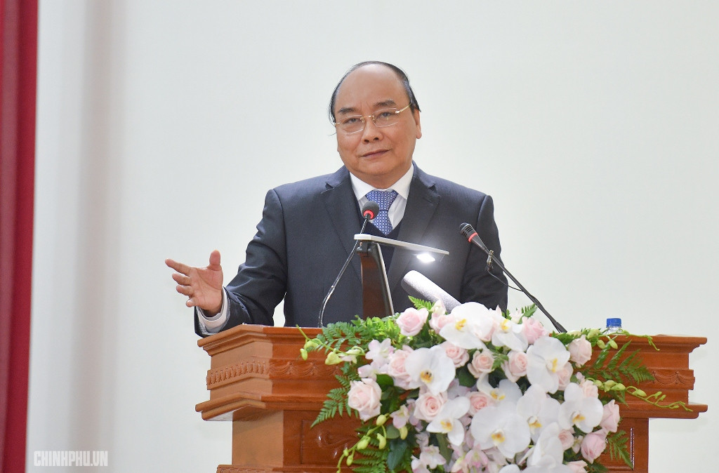 Thủ tướng phát biểu. Ảnh: VGP Thủ tướng phát biểu. Ảnh: VGP