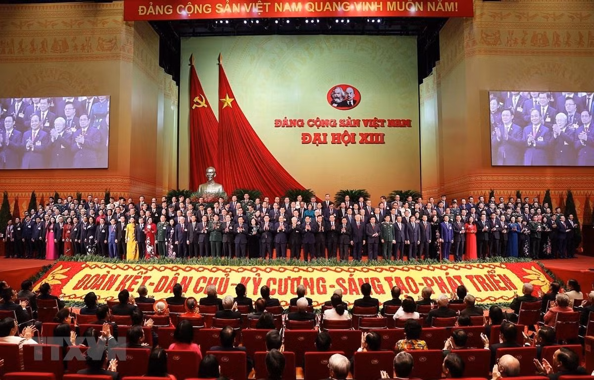 Thành công của Đại hội 13 là tiền đề quan trọng trong phát triển kinh tế - xã hội giai đoạn tới. Ảnh: TTXVN. Thành công của Đại hội 13 là tiền đề quan trọng trong phát triển kinh tế - xã hội giai đoạn tới. Ảnh: TTXVN.