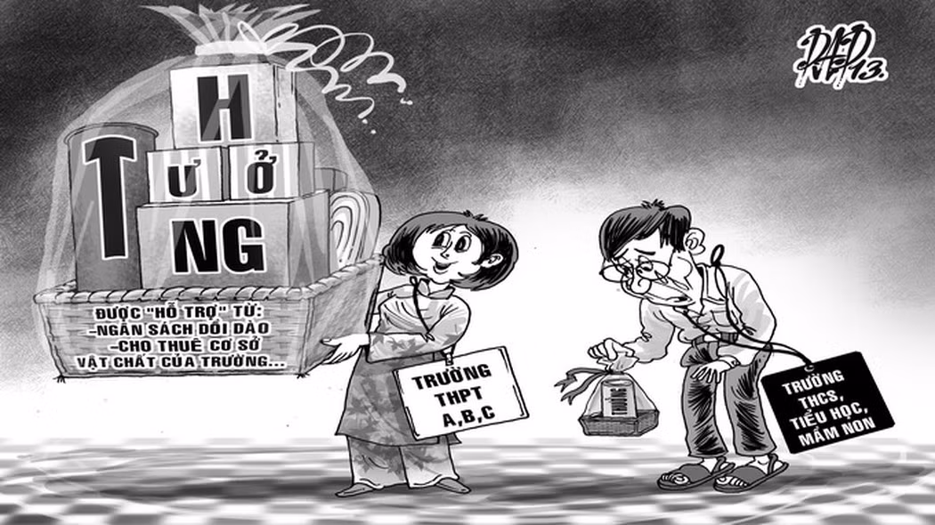 Trường công khai các khoản chi tiêu nội bộ sẽ tránh được những thị phi (Ảnh minh họa: Báo Lao động)