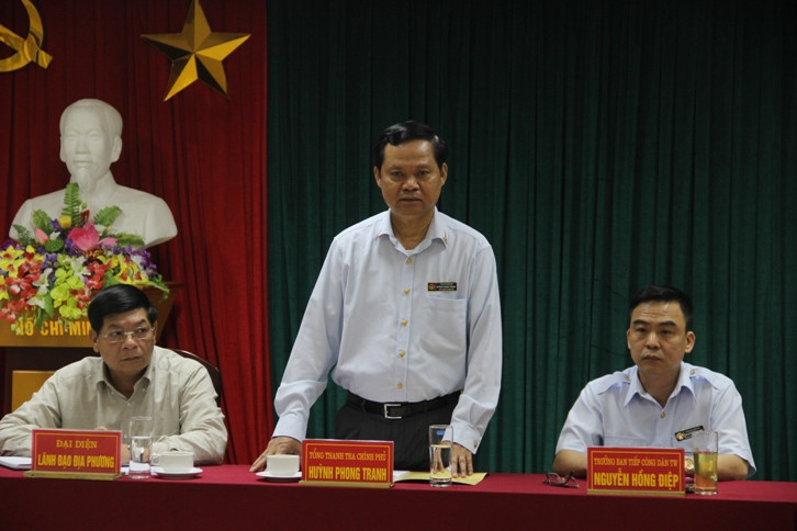 Tổng Thanh tra Chính phủ Huỳnh Phong Tranh yêu cầu Hà Nội phải: hẩn trương tháo dỡ tầng 30, toàn bộ hạng mục xây dựng trái phép, trả lại hiện trạng, mục tiêu xây dựng ban đầu là tầng sinh hoạt chung cho các hộ dân. Ảnh: TTCP Tổng Thanh tra Chính phủ Huỳnh Phong Tranh yêu cầu Hà Nội phải: hẩn trương tháo dỡ tầng 30, toàn bộ hạng mục xây dựng trái phép, trả lại hiện trạng, mục tiêu xây dựng ban đầu là tầng sinh hoạt chung cho các hộ dân. Ảnh: TTCP
