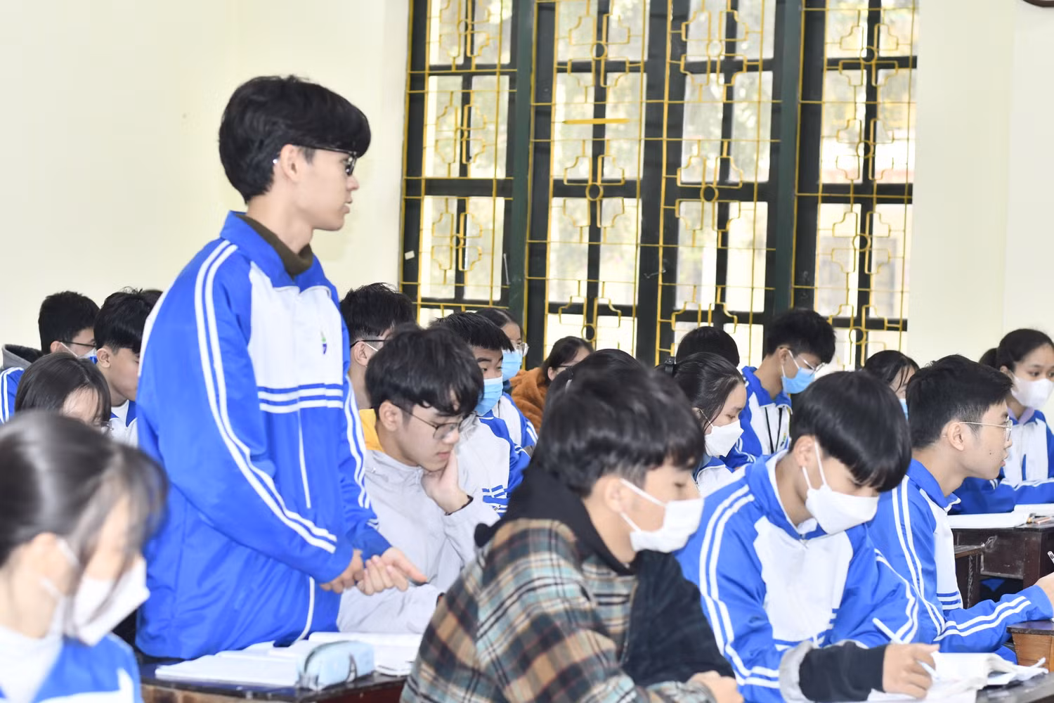 Học sinh Trường Trung học phổ thông Thuận Thành số 1 tỉnh Bắc Ninh (Ảnh: Ngọc Mai). Học sinh Trường Trung học phổ thông Thuận Thành số 1 tỉnh Bắc Ninh (Ảnh: Ngọc Mai).