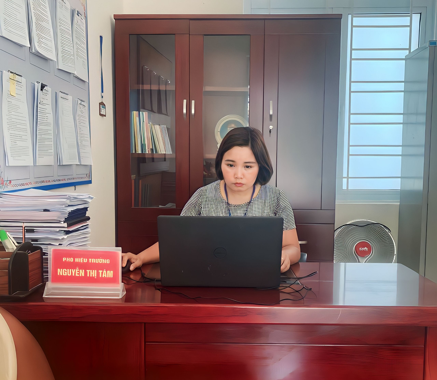 Nhà giáo Nguyễn Thị Tám - Phó Hiệu trưởng Trường Mầm non Xín Cái (huyện Mèo Vạc, tỉnh Hà Giang). Ảnh: NVCC.