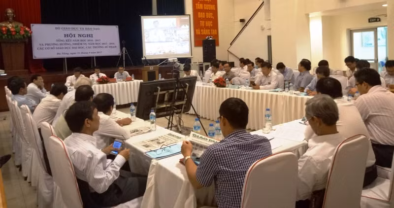 Các đại biểu tham dự hội nghị tại điểm cầu Đà Nẵng. Ảnh: TT