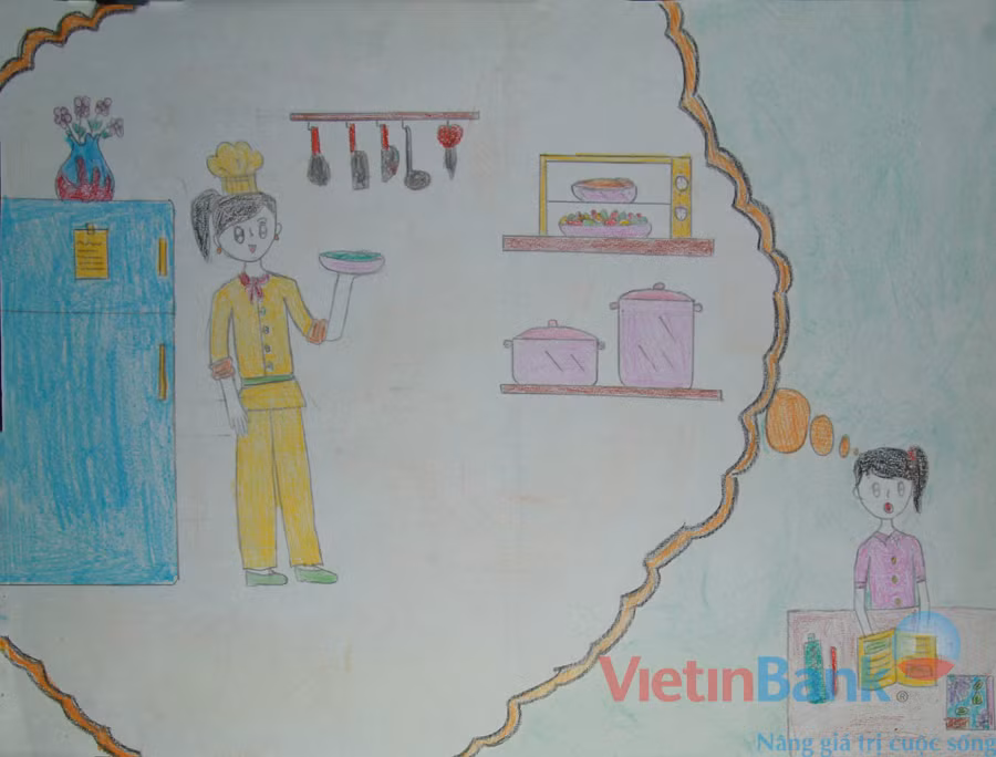 Em ước mơ nấu ăn ngon như mẹ