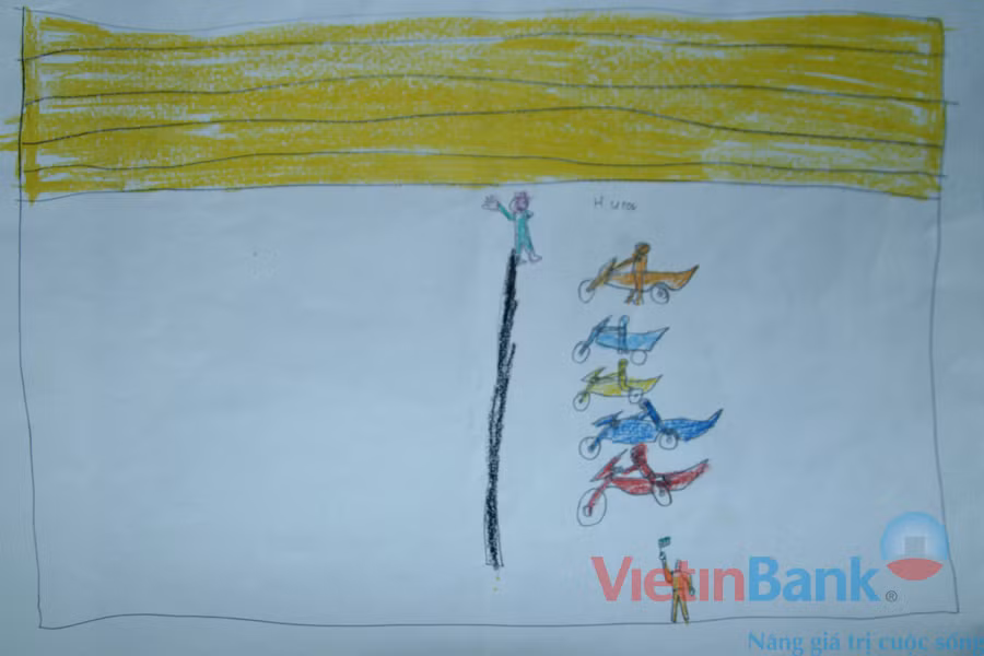 Ước mơ của em là trở thành vận động viên đua xe