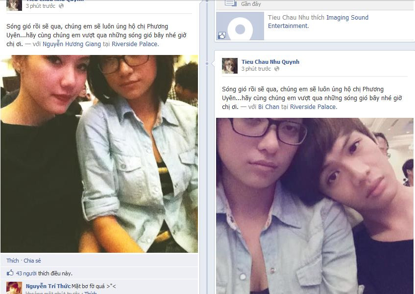 Ảnh Chụp từ Facebook Tiêu Châu Như Quỳnh