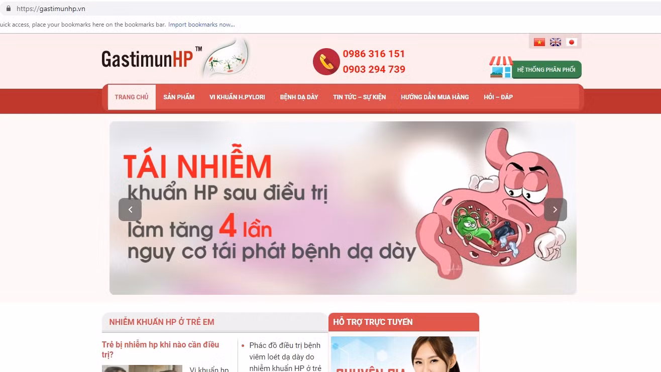 Website bị Cục An toàn thực phẩm nêu tên trong quyết định xử phạt.